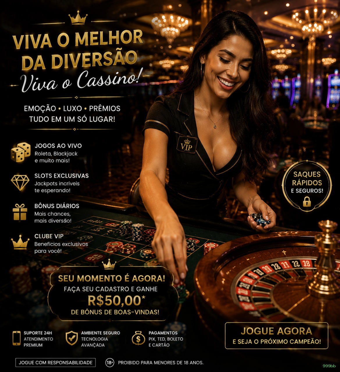 Streaming 4K no cassino ao vivo da 999bb